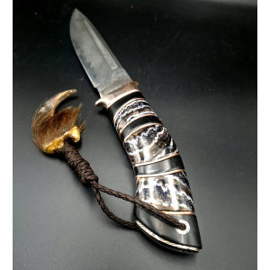 ВЕДМЕЖИЙ КІГОТЬ V авторський ніж ручної роботи Павла Гончаренка, сталь MagnaCut (МагнаКат) в нержавіючому дамаску, 62–64 HRC. Photo 3